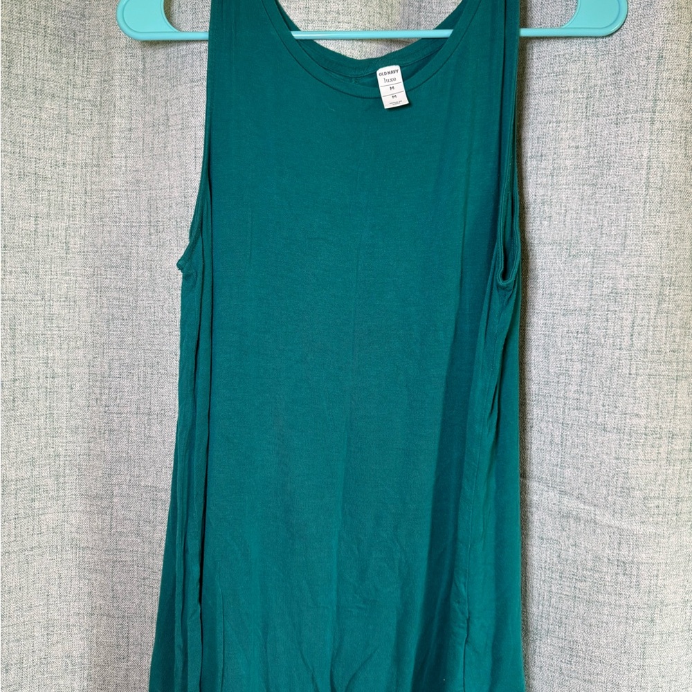 Old Navy Green Sleeveless Tank Top